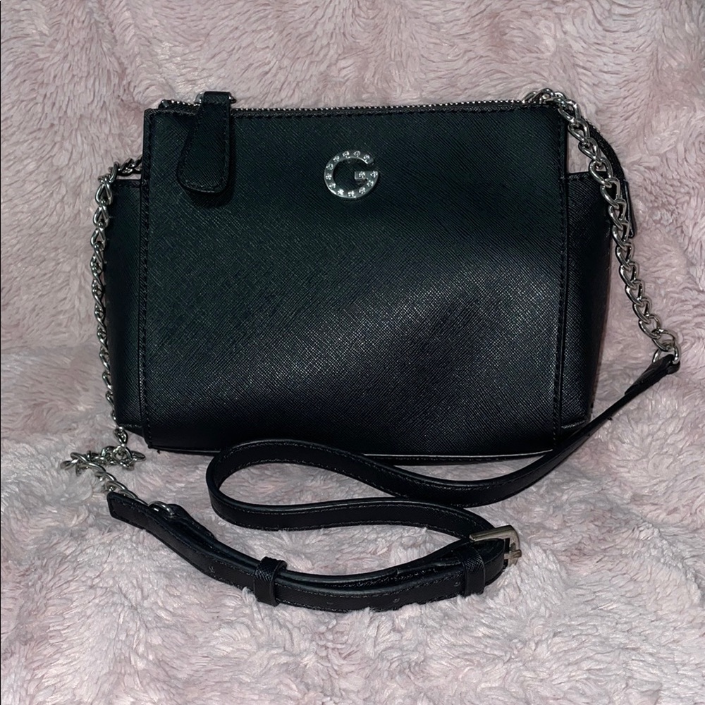 Guess Crossbody Bag with Silver Hardware